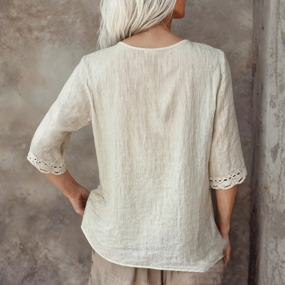 Relaxed Casual Blouse Womens