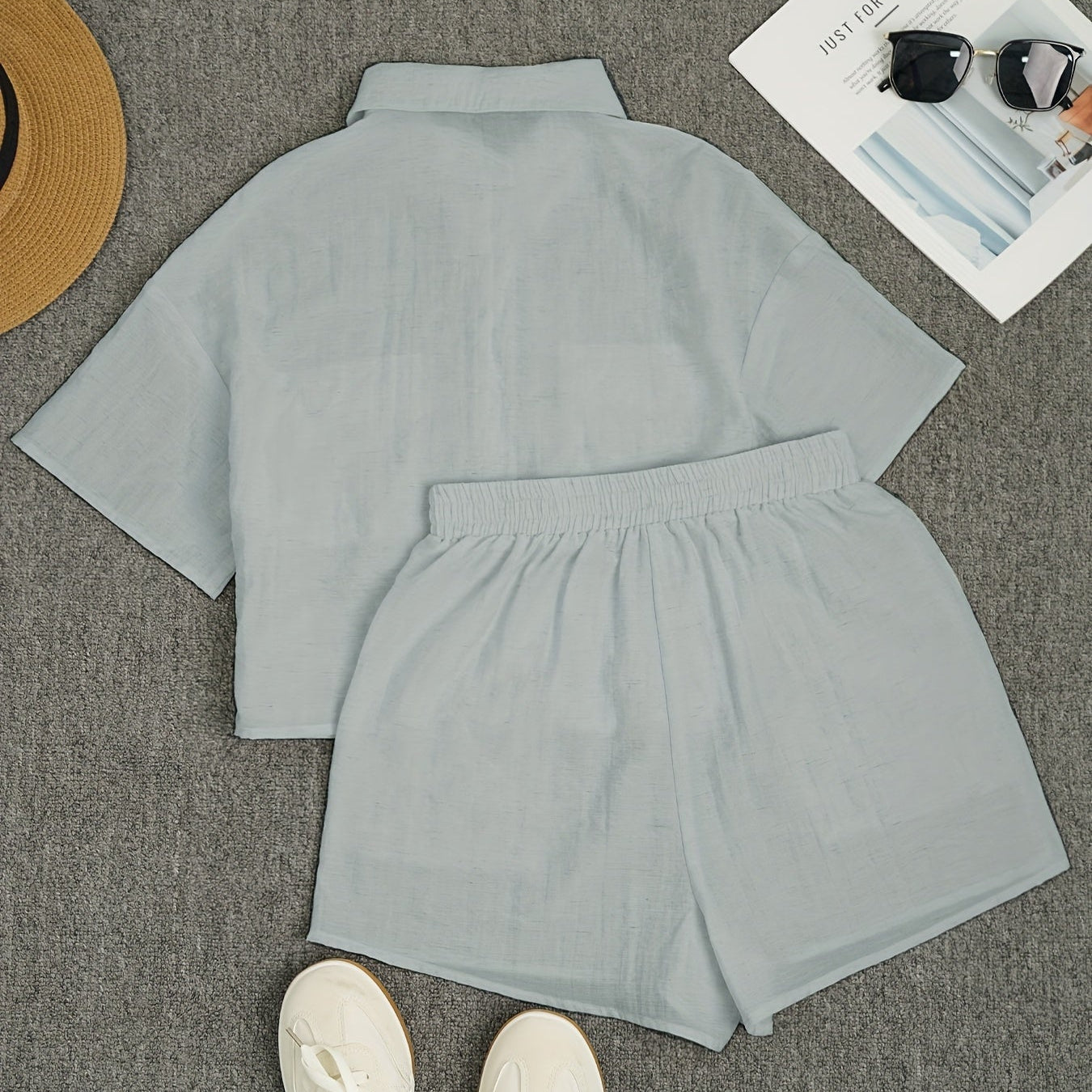 Relaxed Shirt Shorts Women's