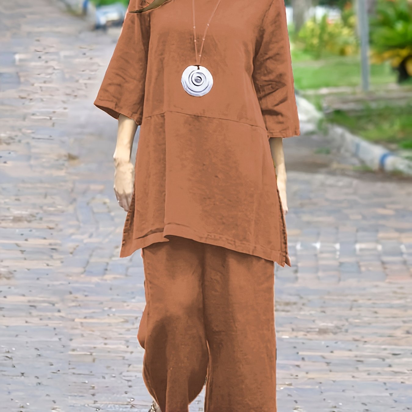 Relaxed Colorblock TwoPieceSet