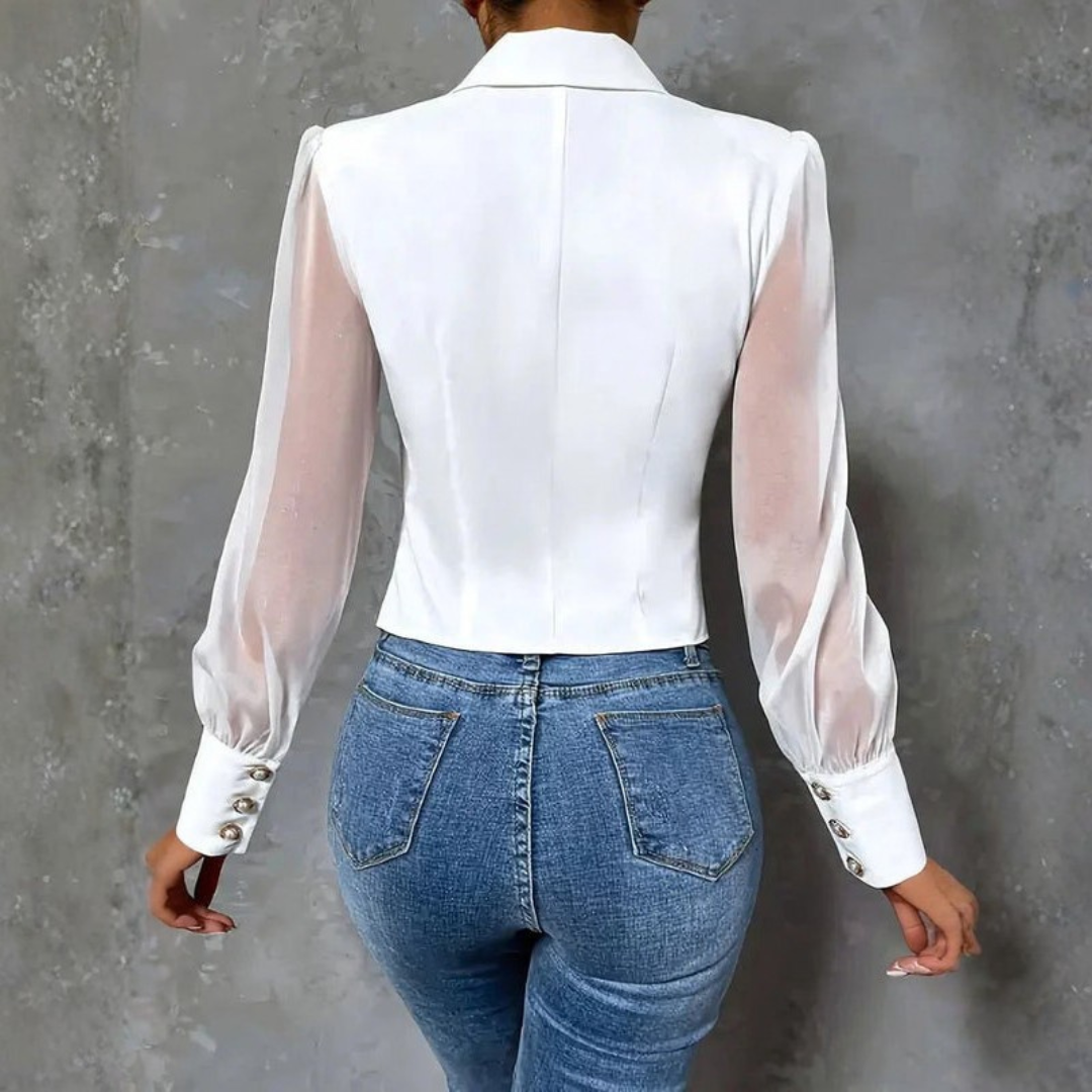 Elegant Sheer Blouse