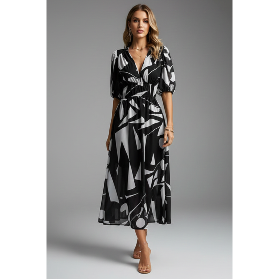 Romantic Floral Midi Dress