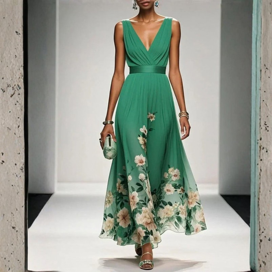 Romantic Floral Midi Dress
