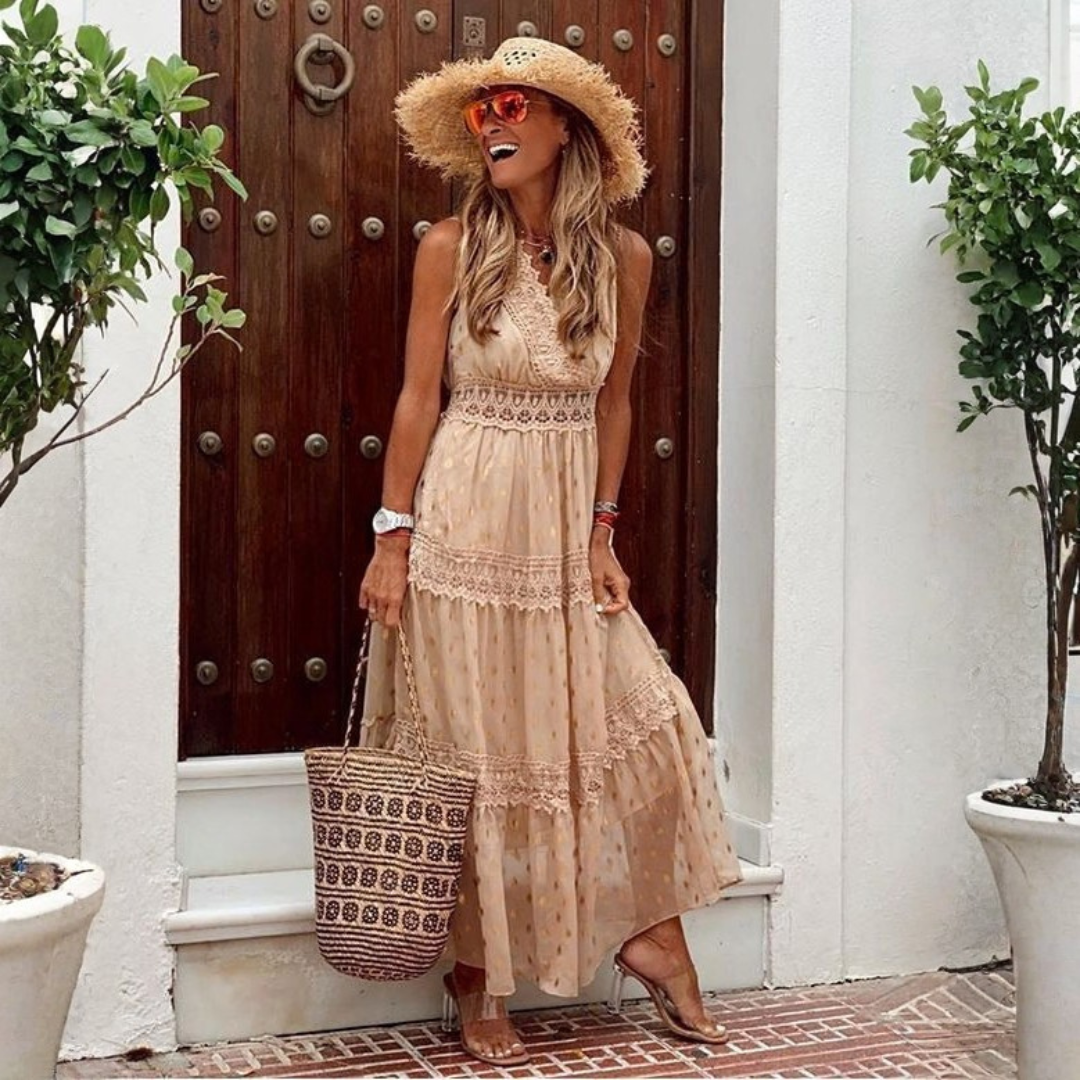 Elegant Boho Dress Women's