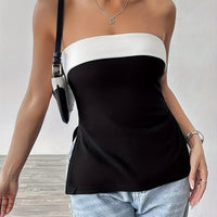 Bold Colorblock Bandeau Top