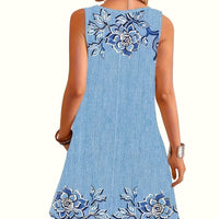 Relaxed Denim Midi Dress