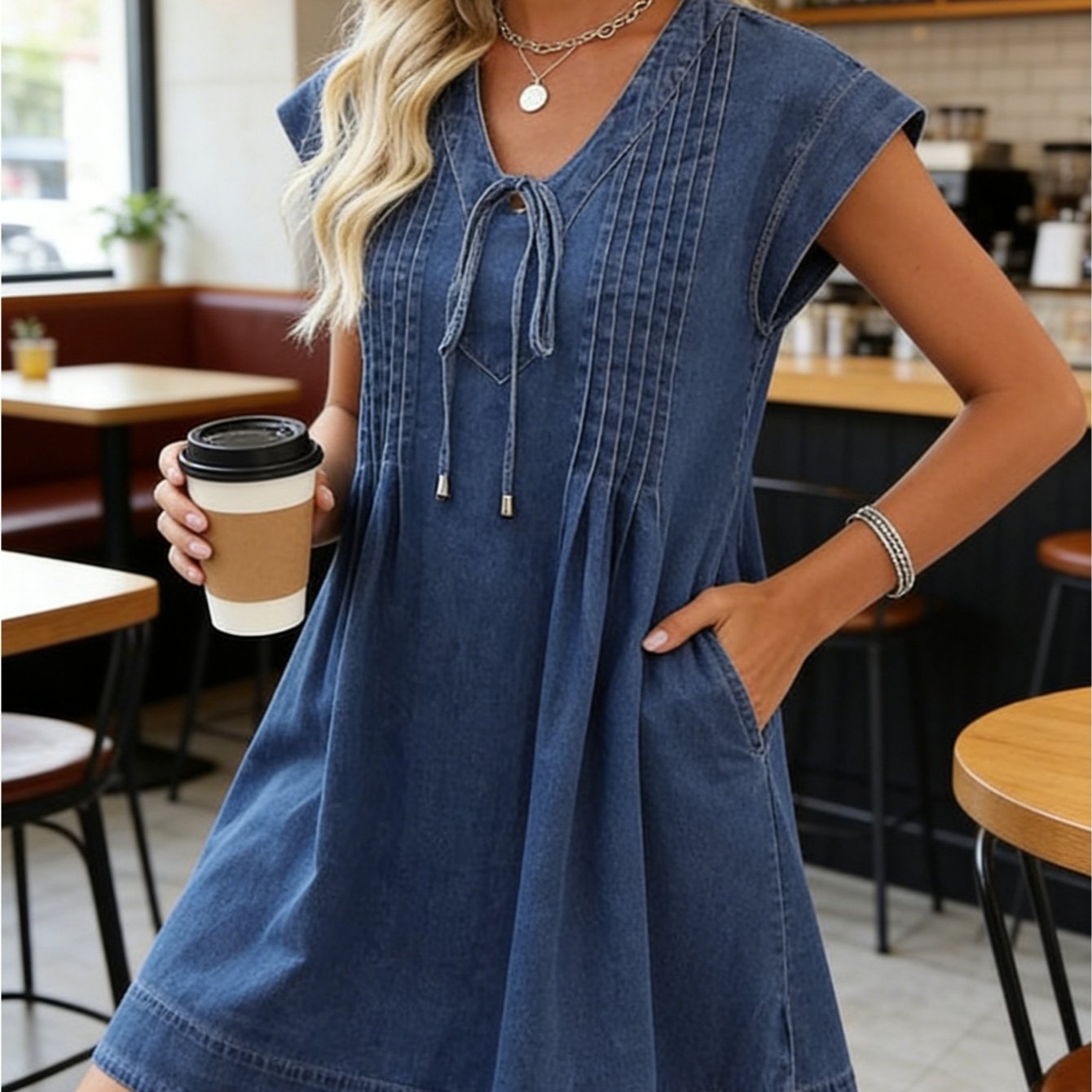 Chic Denim Mini Dress