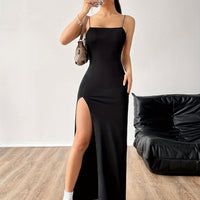 Refined Maxi Dress with Slim Straps