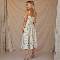 Elegant Corset Midi Dress