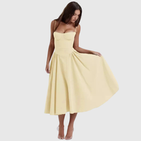 Sleeveless Pleated Midi Dress