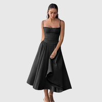 Sleeveless Pleated Midi Dress
