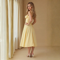 Elegant Corset Midi Dress