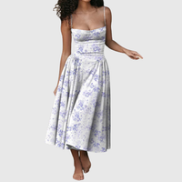 Sleeveless Pleated Midi Dress