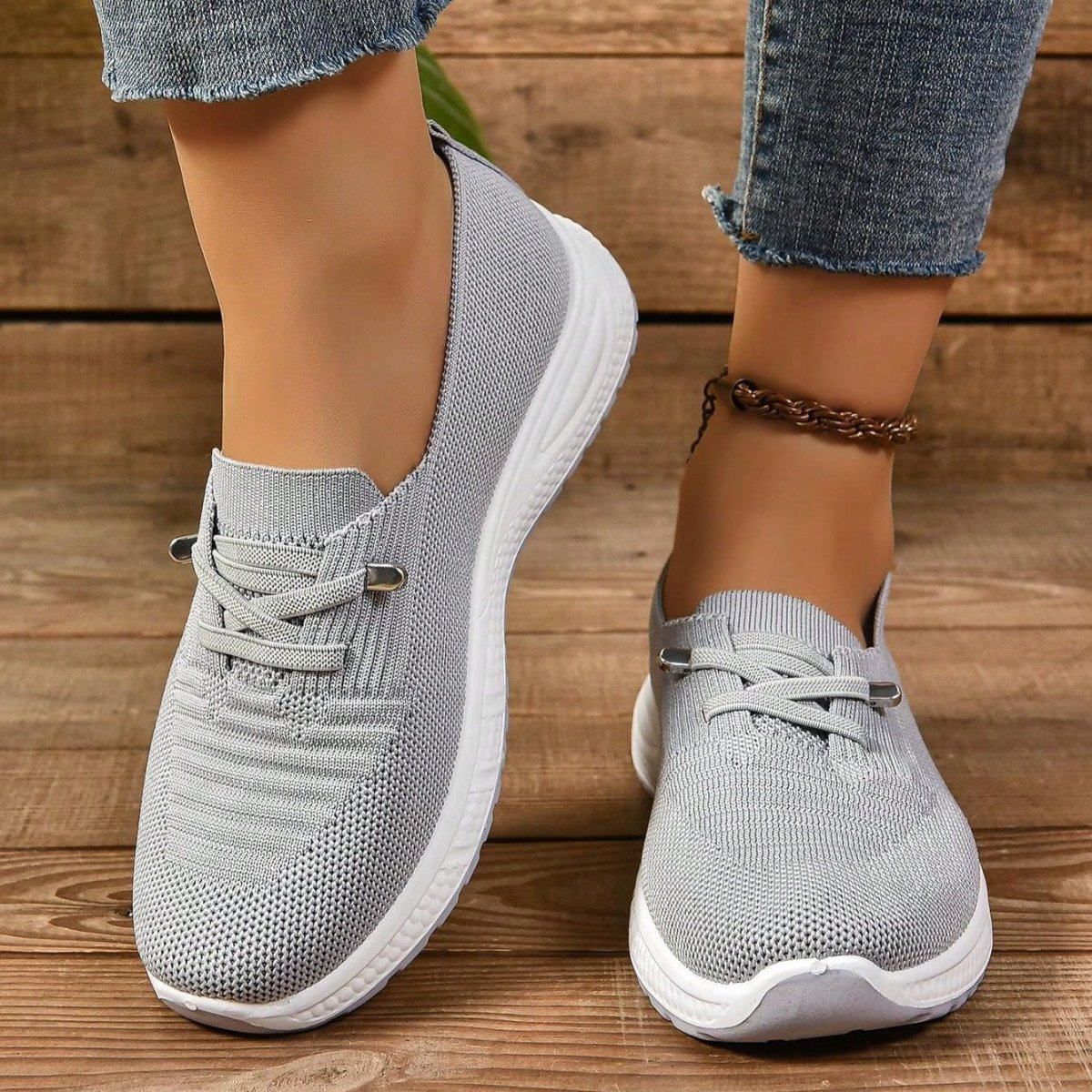 Orthopedic Mesh Slip On Sneakers