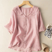 Relaxed Linen Blouse