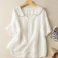 Relaxed Linen Blouse
