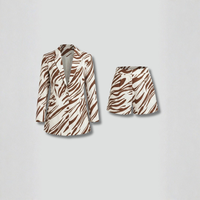 Chic Printed Blazer Set
