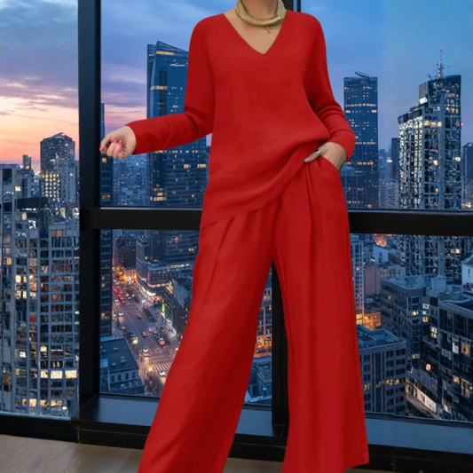 Minimalist Linen Two Piece Set