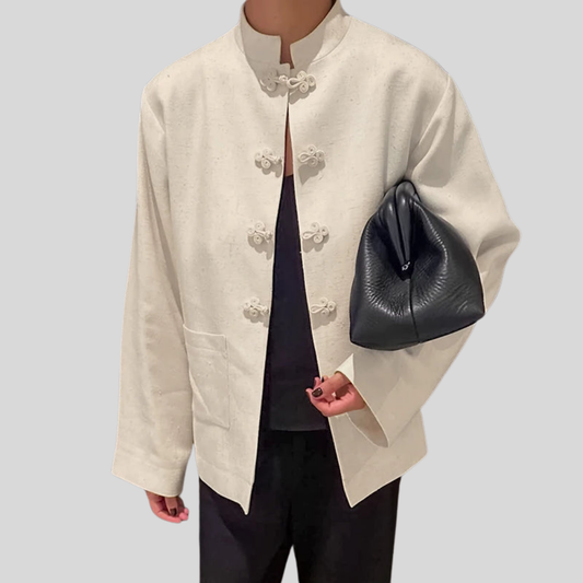 Vintage Stand Collar Blouse
