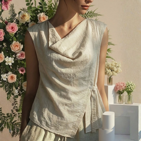 Elegant Vintage Blouse Women's
