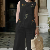 Elegant Embroidered TwoPieceSet