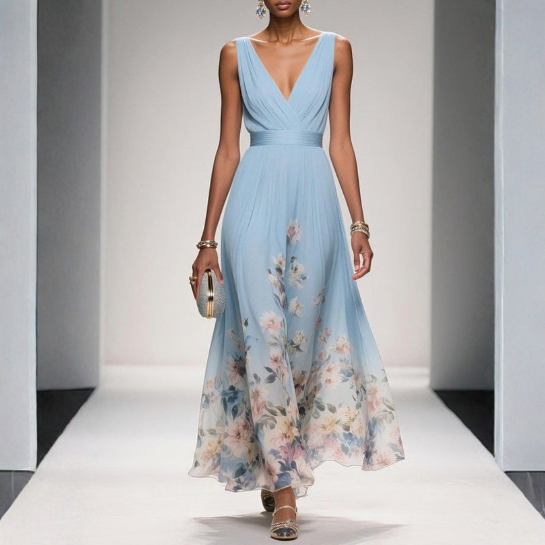 Romantic Floral Midi Dress