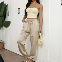 Drawstring Pocket Jogger Pants