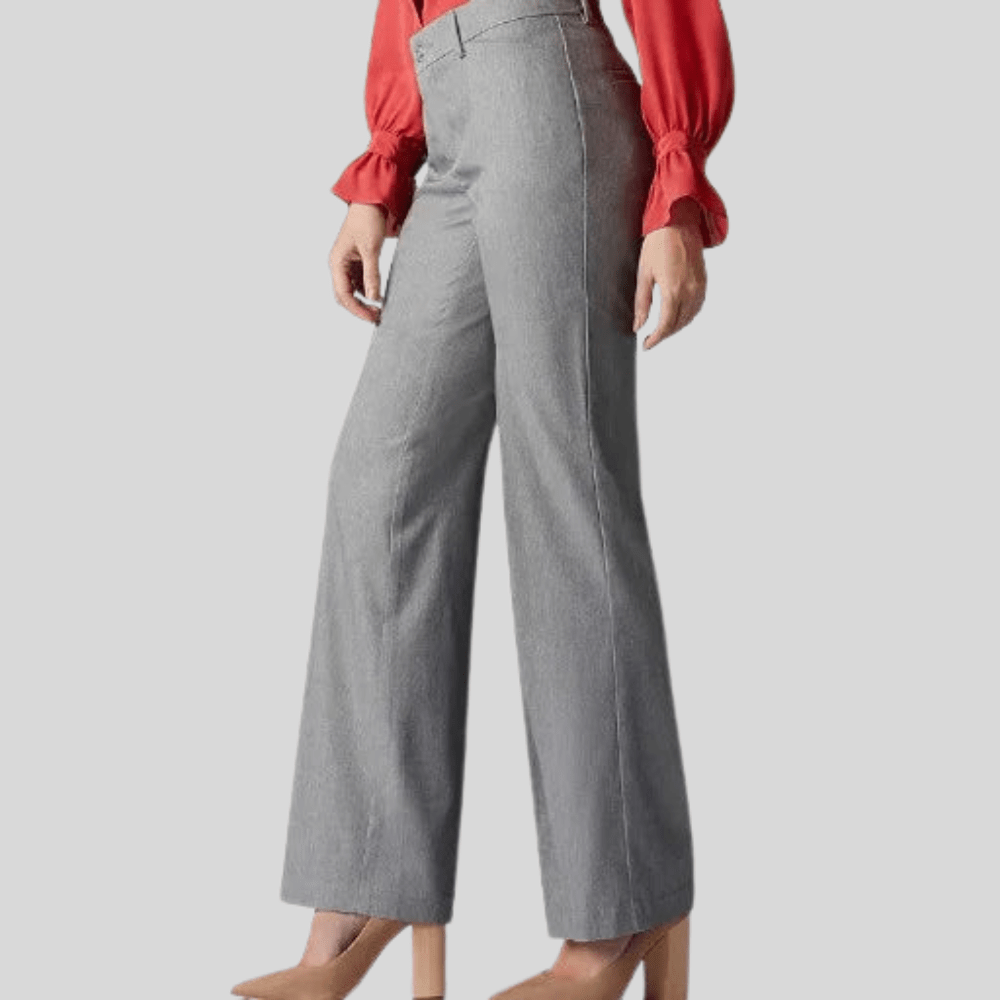 Polished Straight Leg Stretch Trousers