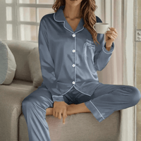 Button Front Sleepwear Set