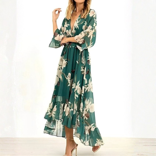 Elegant Floral Maxi Dress