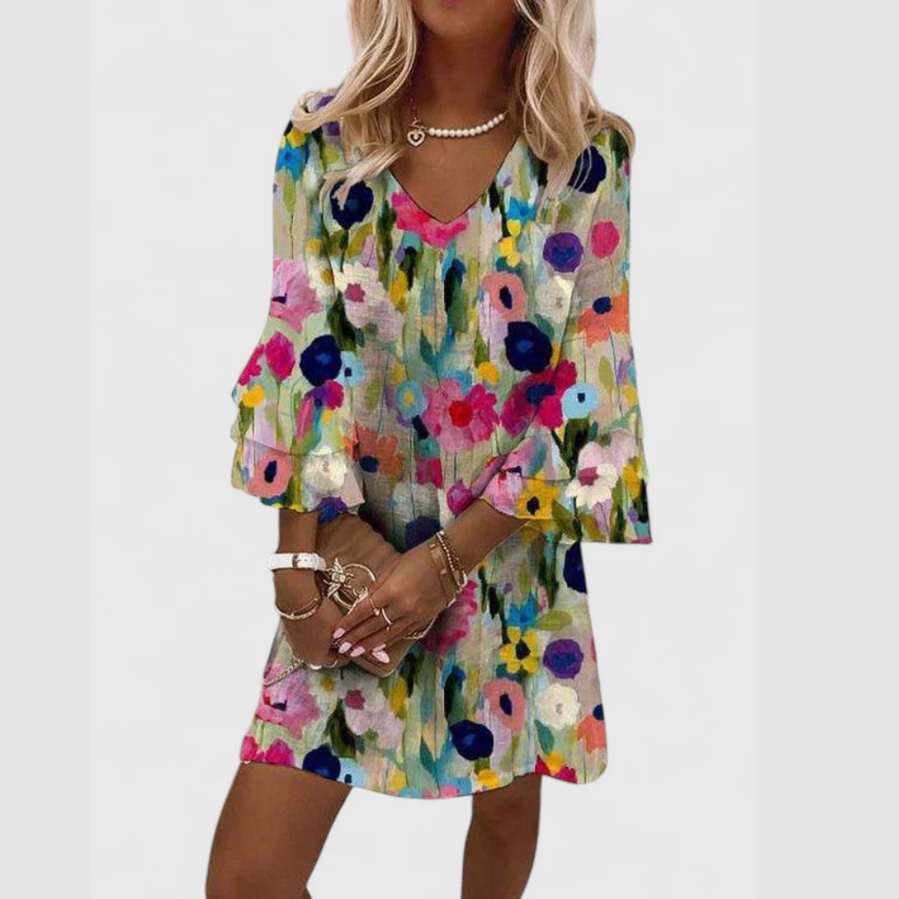 Elegant Floral Mini Dress