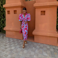 Elegant Floral Midi Dress