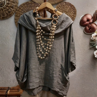 Relaxed Solid Batwing Top