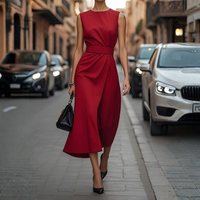 Elegant Midi Dress Women's