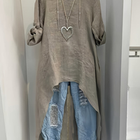 Relaxed Casual Blouse Womens