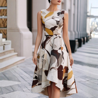 Artful Floral Midi Dress