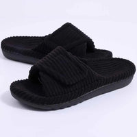 Adjustable Open Toe House Slippers