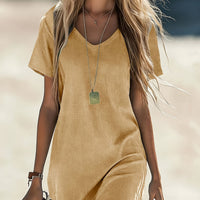 Elegant Solid Casual Dress