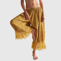 Lace Patchwork Cropped Summer Pants