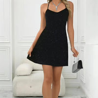Short Backless Dress with Sculpted Shape