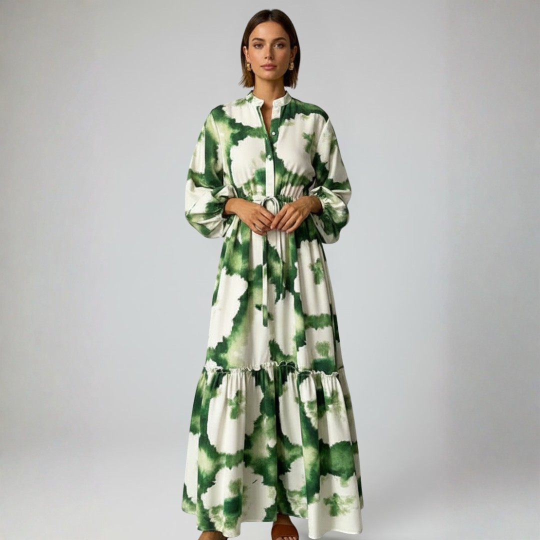 Women’s V-Neck Long Sleeve Maxi Dress