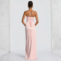Elegant Backless Split Maxi Dress