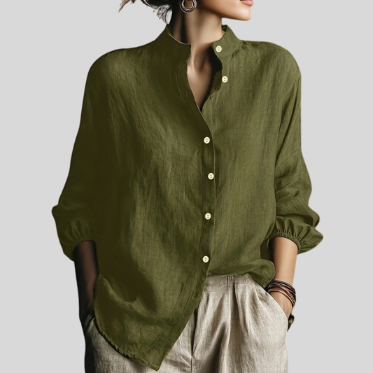 Relaxed Linen Blouse