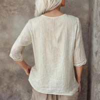 Relaxed Casual Blouse Womens