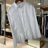 Relaxed Pleated Blouse Women's