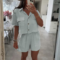 Relaxed Shirt Shorts Women's