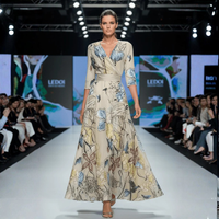 Floral A Line Midi Dress