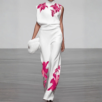 Floral Sleeveless Two Piece Set