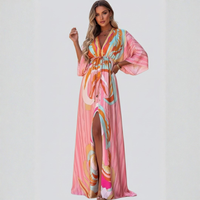 Elegant Print Maxi Dress