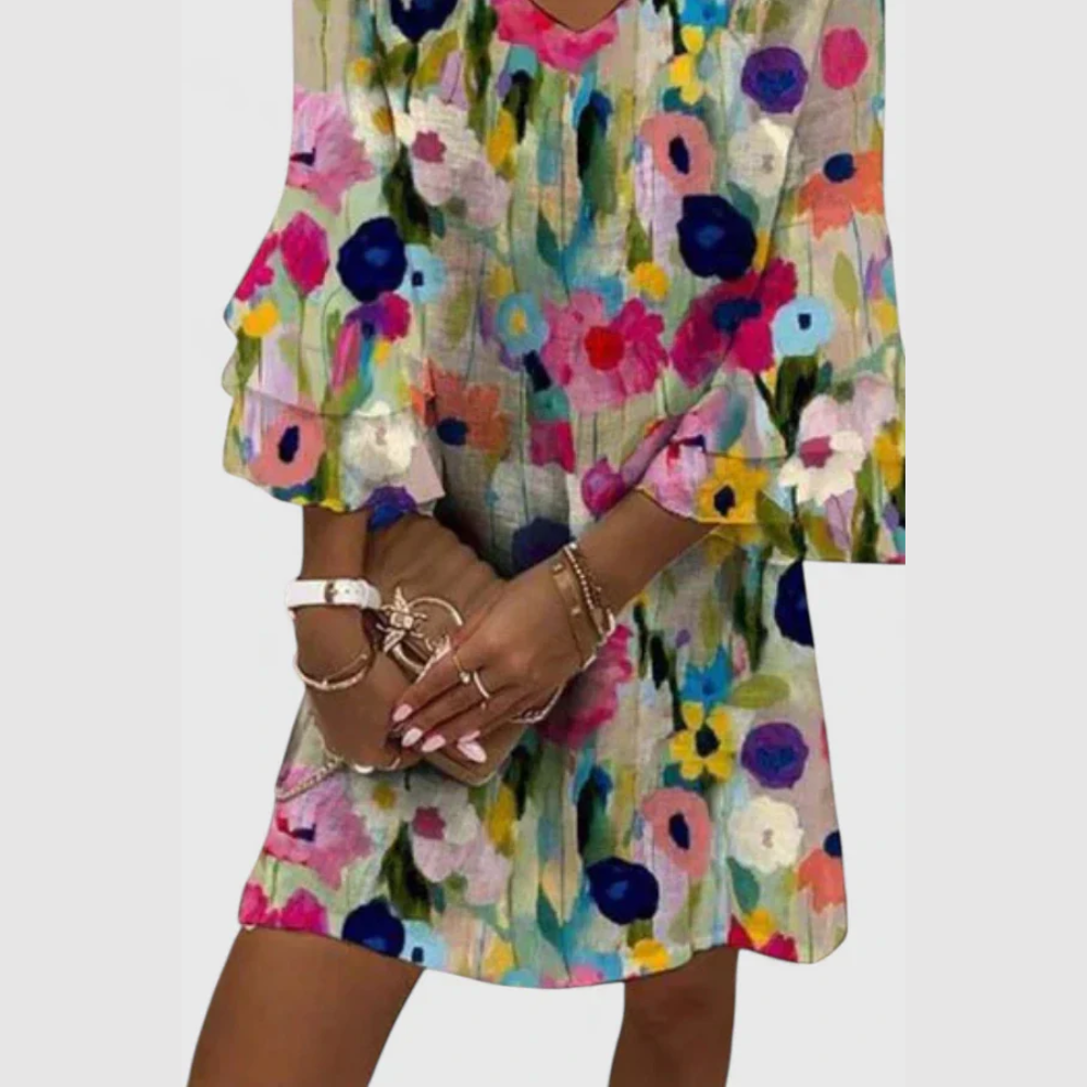 Elegant Floral Mini Dress