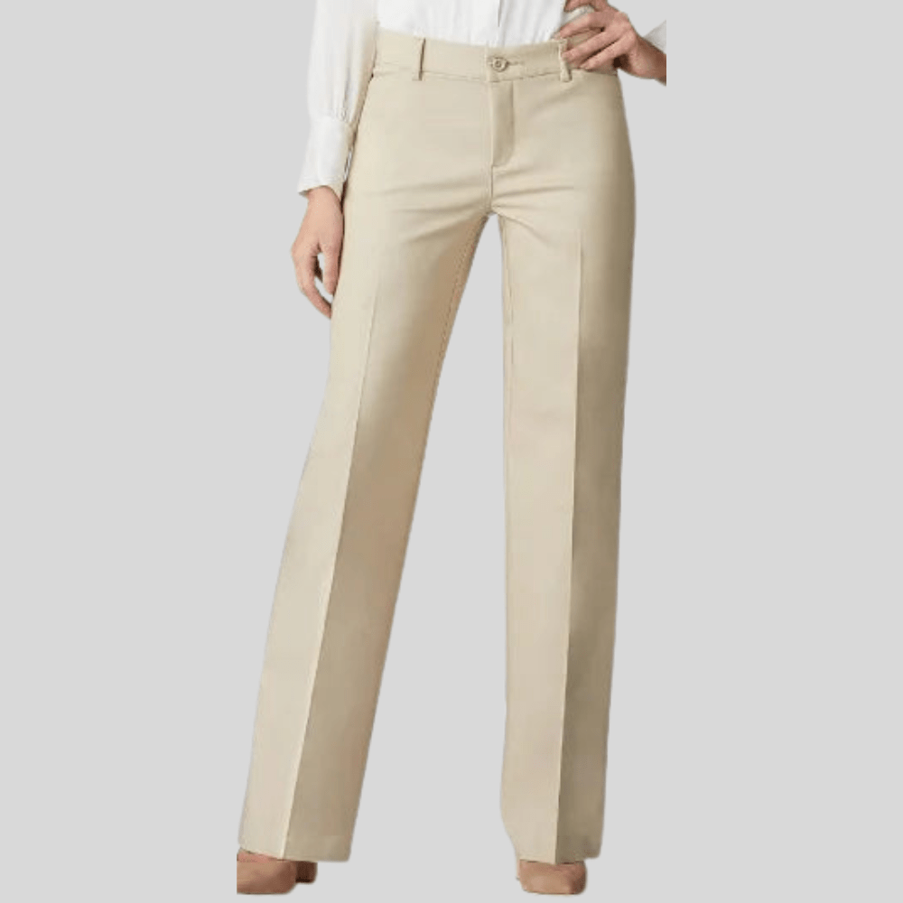 Polished Straight Leg Stretch Trousers